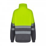 VL THOR. Zweifarbiges Sweatshirt (300g/m&sup2;) aus Polyester-Fleece (100%) - Grau/Gelb