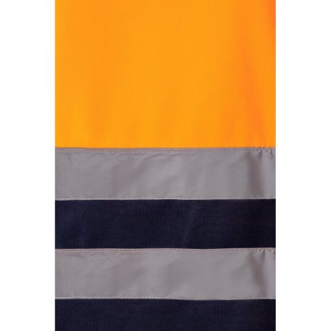 VL THOR. Zweifarbiges Sweatshirt (300g/m&sup2;) aus Polyester-Fleece (100%) - Marineblau/Orange