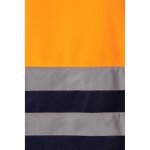 VL THOR. Zweifarbiges Sweatshirt (300g/m&sup2;) aus Polyester-Fleece (100%) - Marineblau/Orange