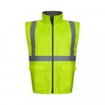 VL JUNO. Parka 4 em 1 bicolor (180g/m&sup2;), em poli&eacute;ster (100%) com revestimento de PU - Cinzento/Amarelo