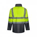 VL JUNO LARGE. Parka bicolore 4-in-1 (180g/m&sup2;), in poliestere (100%) con rivestimento in PU - Grigio/Giallo