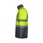 VL JUNO LARGE. Parka bicolore 4-in-1 (180g/m&sup2;), in poliestere (100%) con rivestimento in PU - Grigio/Giallo