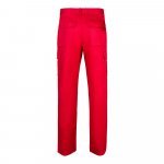 VL MABON. Pantaloni din twill cu mai multe buzunare (200g/m&sup2;), din bumbac (35%) și poliester (65%) - Roșu