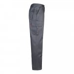 VL MABON. Pantaloni din twill cu mai multe buzunare (200g/m&sup2;), din bumbac (35%) și poliester (65%) - Gri