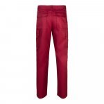 VL MABON. Pantaloni din twill cu mai multe buzunare (200g/m&sup2;), din bumbac (35%) și poliester (65%) - Burgundia