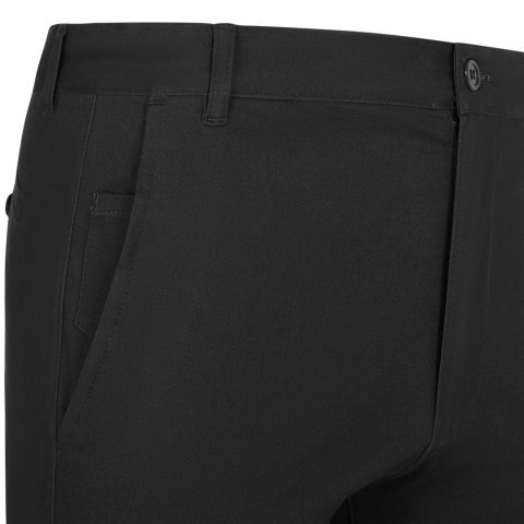 VL VISHNU. Unisex stretch chino pants (260g/m&sup2;), in cotton (98%) and elastane (2%) - Black