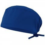 VL ENLIL. Gorro de sarja sanit&aacute;rio (190g/m&sup2;), em algod&atilde;o (35%) e poli&eacute;ster (65%) - Azul royal
