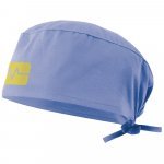 VL ENLIL. Gorro de sarja sanit&aacute;rio (190g/m&sup2;), em algod&atilde;o (35%) e poli&eacute;ster (65%) - Azul pastel