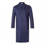 VL DANU. Bata de sarja (175g/m&sup2;), em algod&atilde;o (35%) e poli&eacute;ster (65%) - Azul