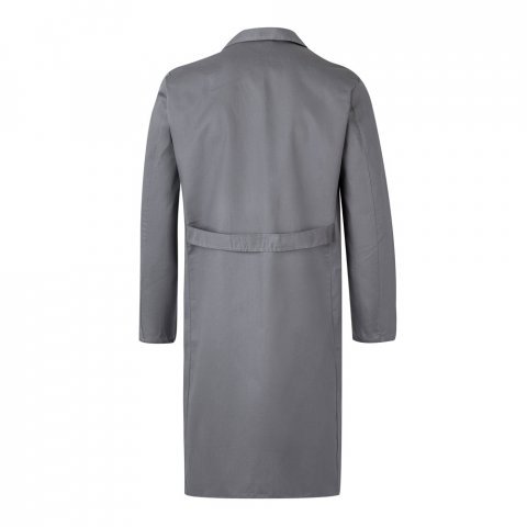 VL DANU. Bata de sarja (175g/m&sup2;), em algod&atilde;o (35%) e poli&eacute;ster (65%) - Cinzento