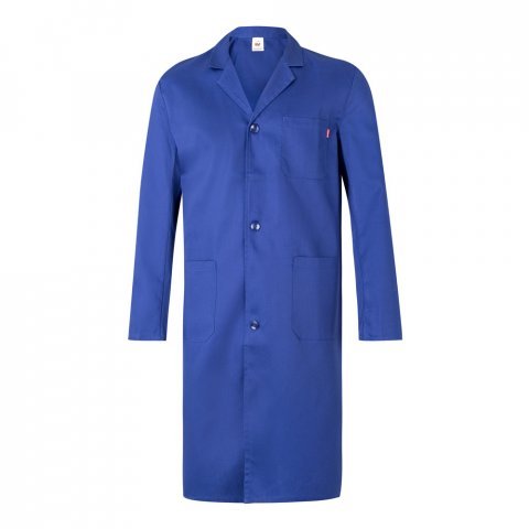 VL DANU. Bata de sarja (175g/m&sup2;), em algod&atilde;o (35%) e poli&eacute;ster (65%) - Azul royal
