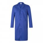 VL DANU. Bata de sarja (175g/m&sup2;), em algod&atilde;o (35%) e poli&eacute;ster (65%) - Azul royal
