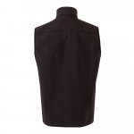 VL VARUNA. Softshell vest (280g/m&sup2;), met polaire voering, van polyester (94%) en elastaan (6%) - Zwart