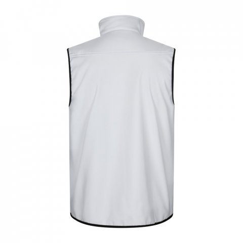 VL VARUNA. Softshell vest (280g/m&sup2;), met polaire voering, van polyester (94%) en elastaan (6%) - Wit