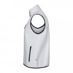 VL VARUNA. Softshell vest (280g/m&sup2;), met polaire voering, van polyester (94%) en elastaan (6%) - Wit