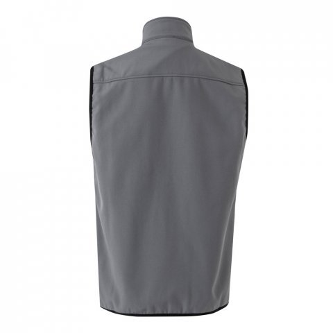 VL VARUNA. Softshell vest (280g/m&sup2;), met polaire voering, van polyester (94%) en elastaan (6%) - Grijs