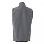 VL VARUNA. Softshell vest (280g/m&sup2;), met polaire voering, van polyester (94%) en elastaan (6%) - Grijs