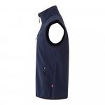 VL VARUNA. Softshell vest (280g/m&sup2;), met polaire voering, van polyester (94%) en elastaan (6%) - Marineblauw