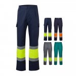 VL ARTEMIS. Pantaloni &icirc;n două tonuri, din twill (190g/m&sup2;), bumbac (20%) și poliester (80%)
