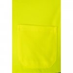 VL PLUTO LARGE. Polo bicolor piqu&eacute; (150g/m&sup2;) de manga comprida, em algod&atilde;o (55%) e  poli&eacute;ster (45%) - Cinzento/Amarelo