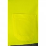 VL PLUTO LARGE. Polo bicolor piqu&eacute; (150g/m&sup2;) de manga comprida, em algod&atilde;o (55%) e  poli&eacute;ster (45%) - Verde/Amarelo