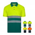 VL FORTUNA. Polo Bird-eye (140g/m&sup2;) &agrave; manches courtes, en polyester (100%)