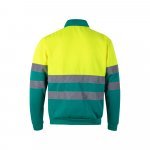 VL THOR LARGE. Dvobojna dukserica (300 g/m&sup2;) od poliesterskog flisa (100%) - Zelena/Žuta