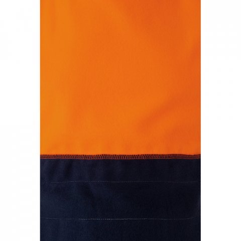 VL THOR LARGE. Dvobojna dukserica (300 g/m&sup2;) od poliesterskog flisa (100%) - Plava/Narančasta