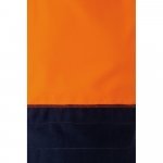 VL THOR LARGE. Dvobojna dukserica (300 g/m&sup2;) od poliesterskog flisa (100%) - Plava/Narančasta