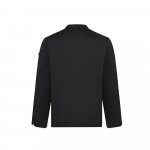 VL BACO. Kuhinjska bluza dugih rukava (190 g/m&sup2;) - Crna