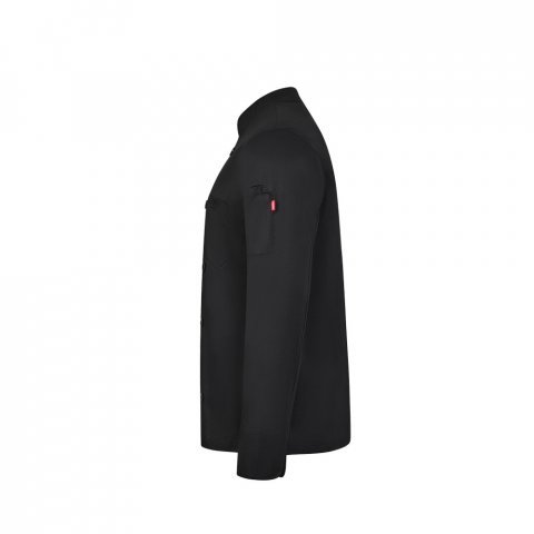VL BACO. Kuhinjska bluza dugih rukava (190 g/m&sup2;) - Crna