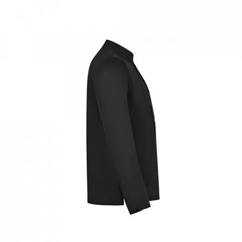 VL BACO. Kuhinjska bluza dugih rukava (190 g/m&sup2;) - Crna