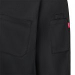 VL BACO. Kuhinjska bluza dugih rukava (190 g/m&sup2;) - Crna