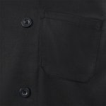 VL BACO. Kuhinjska bluza dugih rukava (190 g/m&sup2;) - Crna
