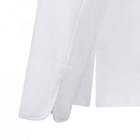 VL BACO. Kuhinjska bluza dugih rukava (190 g/m&sup2;) - Bela