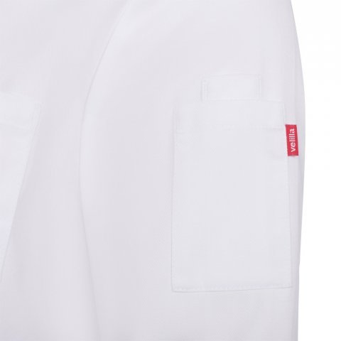VL BACO. Kuhinjska bluza dugih rukava (190 g/m&sup2;) - Bela