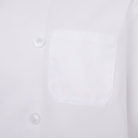 VL BACO. Kuhinjska bluza dugih rukava (190 g/m&sup2;) - Bela