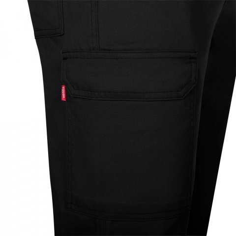 VL HERMES. Multi-pocket twill broek (190 g/m&sup2;) - Zwart