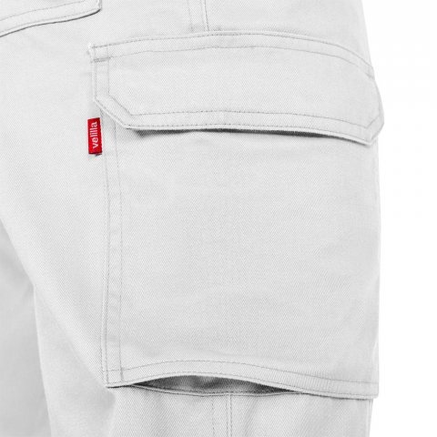 VL HERMES. Multi-pocket twill broek (190 g/m&sup2;) - Wit