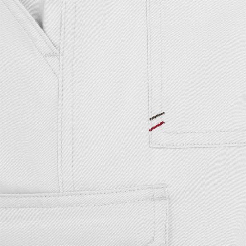 VL HERMES. Multi-pocket twill broek (190 g/m&sup2;) - Wit