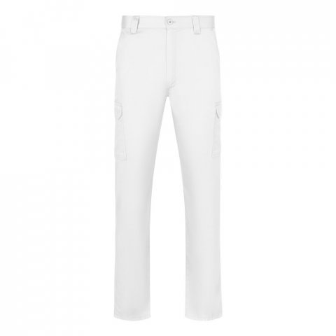 VL HERMES. Multi-pocket twill broek (190 g/m&sup2;) - Wit