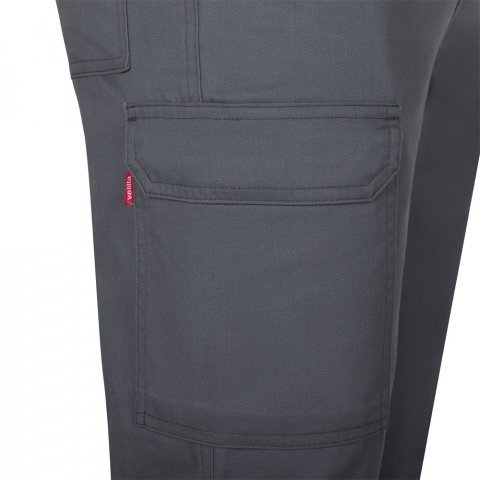 VL HERMES. Multi-pocket twill broek (190 g/m&sup2;) - Grijs