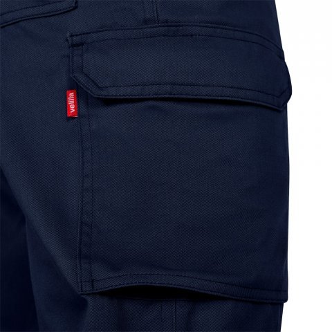 VL HERMES. Multi-pocket twill broek (190 g/m&sup2;) - Marineblauw
