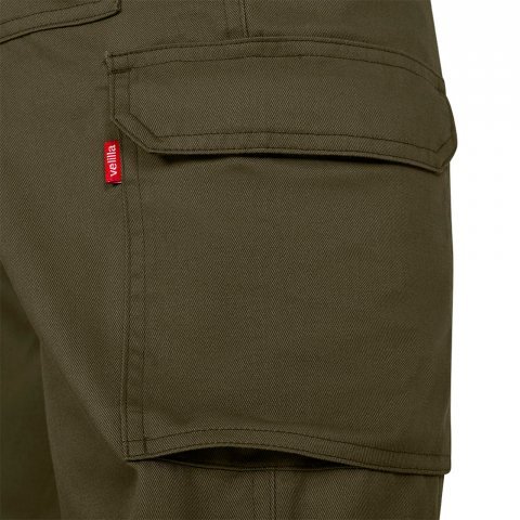 VL HERMES. Multi-pocket twill broek (190 g/m&sup2;) - Olijfgroen