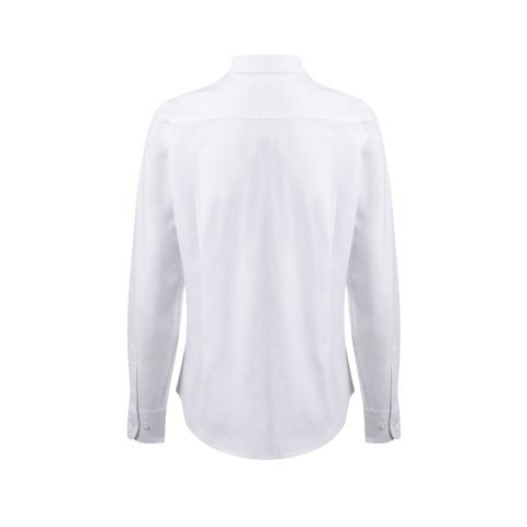 VL PRITHVI WOMEN. Cămașă Oxford (180 g/m&sup2;) pentru femei, confecționată din bumbac (50%), poliester (45%) și elastan (5%) - Alb