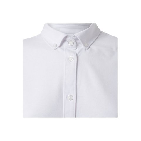VL PRITHVI WOMEN. Cămașă Oxford (180 g/m&sup2;) pentru femei, confecționată din bumbac (50%), poliester (45%) și elastan (5%) - Alb