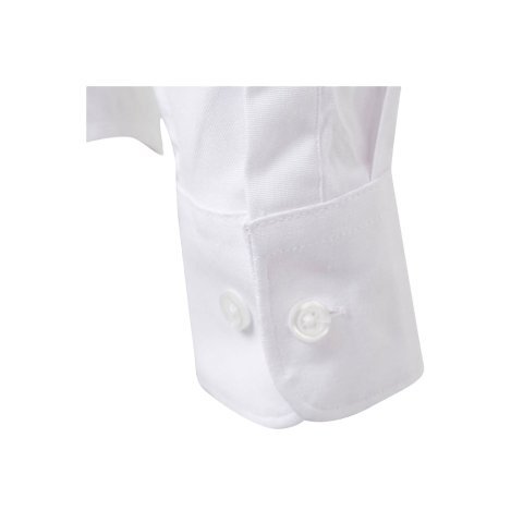 VL PRITHVI WOMEN. Cămașă Oxford (180 g/m&sup2;) pentru femei, confecționată din bumbac (50%), poliester (45%) și elastan (5%) - Alb