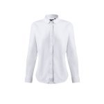 VL PRITHVI WOMEN. Cămașă Oxford (180 g/m&sup2;) pentru femei, confecționată din bumbac (50%), poliester (45%) și elastan (5%) - Alb