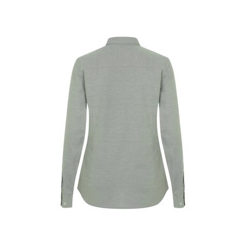 VL PRITHVI WOMEN. Cămașă Oxford (180 g/m&sup2;) pentru femei, confecționată din bumbac (50%), poliester (45%) și elastan (5%) - Verde