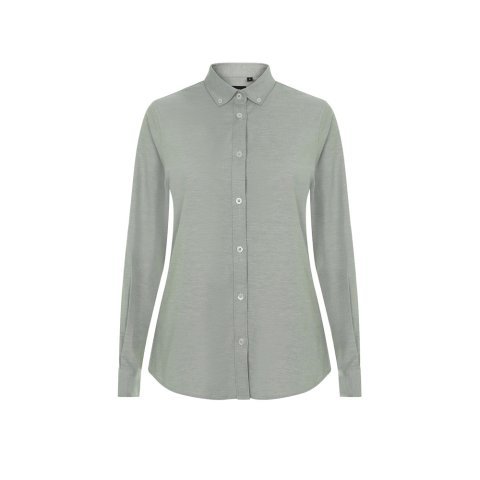 VL PRITHVI WOMEN. Cămașă Oxford (180 g/m&sup2;) pentru femei, confecționată din bumbac (50%), poliester (45%) și elastan (5%) - Verde